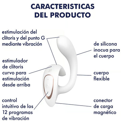 Zajčji vibrator Satisfyer - G za boginjo 1, bela