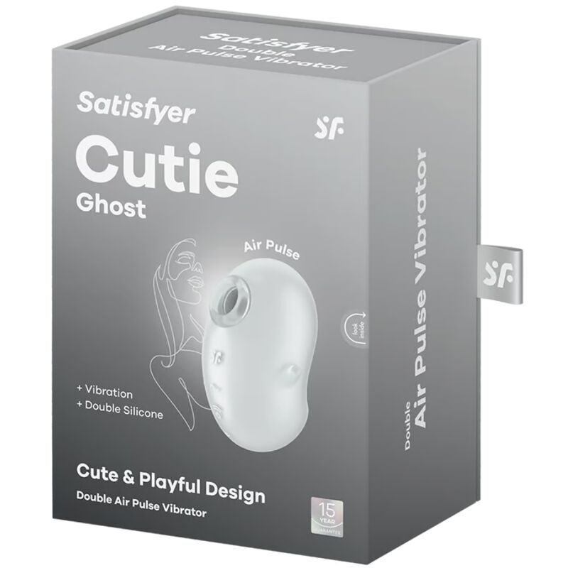 Stimulator klitorisa Satisfyer - Cutie Ghost, bela