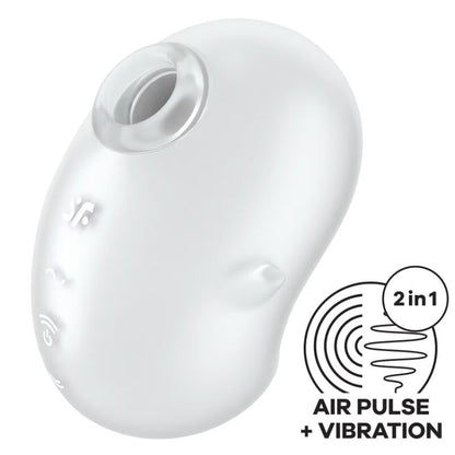 Stimulator klitorisa Satisfyer - Cutie Ghost, bela