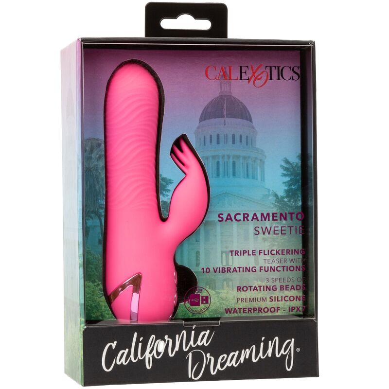 CALEXOTICS - VIBRATOR SACRAMENTO SWEETIE RABBIT PINK S CALIFORNIA DREAMING