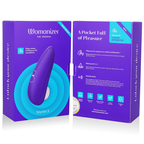 Stimulator klitorisa Womanizer - Starlet 3, vijolična
