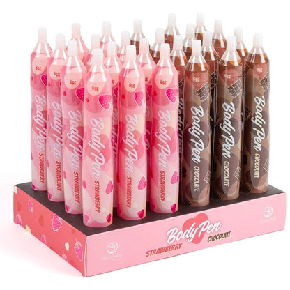 Jedilna barva za telo Secret Play Body Pen - Chocolate