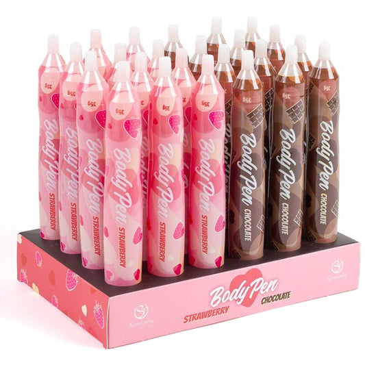 Jedilna barva za telo Secret Play Body Pen - Chocolate