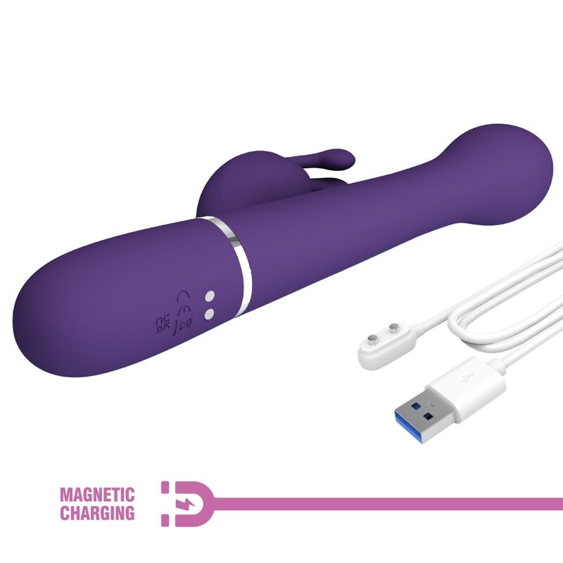 LEPA LJUBEZEN - DEJON RABBIT VIBRATOR 3 V 1 VEČNAMENSKI VIJOLIČNI