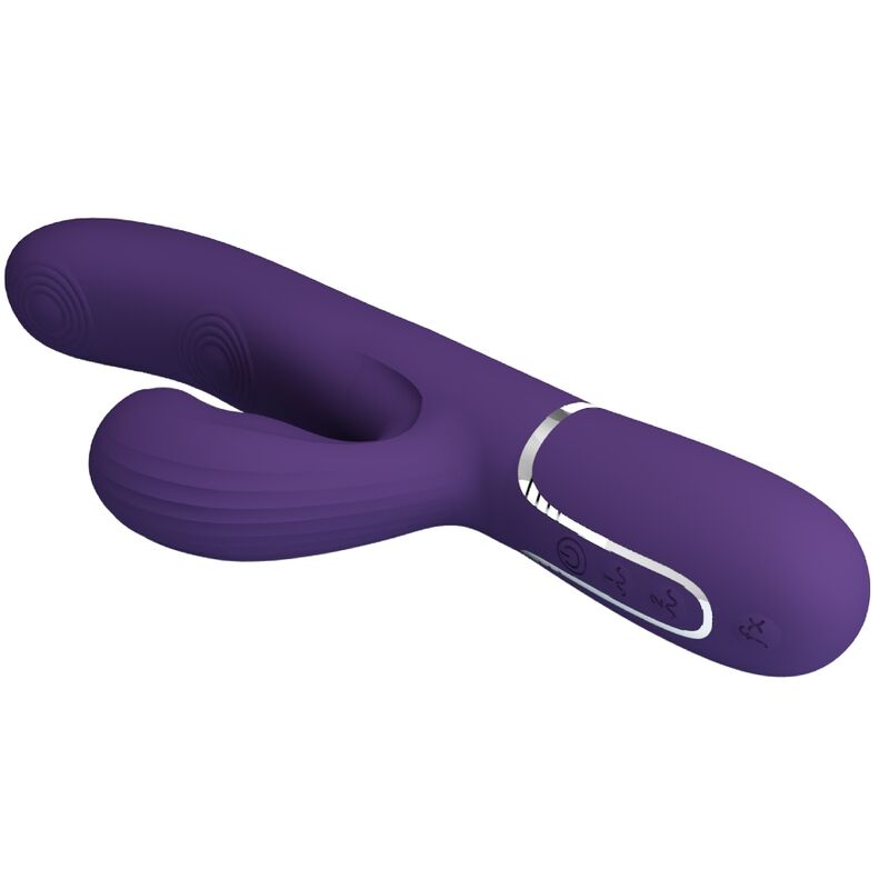 LEPA LJUBEZEN - PERLITA G-TOČKA VIBRATOR 3 V 1 VEČNAMENSKI VIJOLIČNI