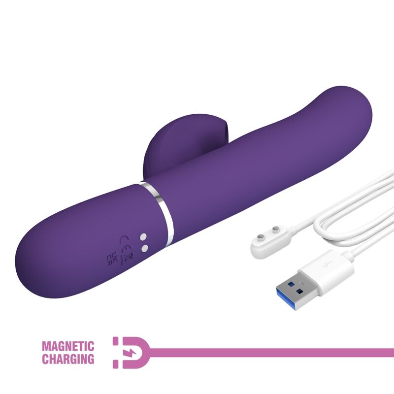 LEPA LJUBEZEN - PERLITA G-TOČKA VIBRATOR 3 V 1 VEČNAMENSKI VIJOLIČNI