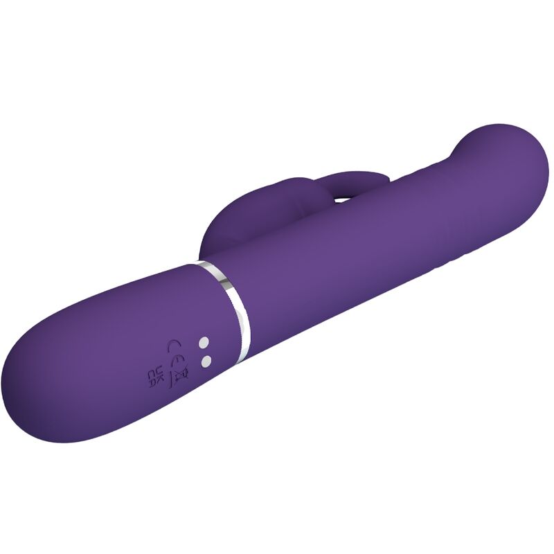 PRETTY LOVE - COALE ZAJČJI VIBRATOR 4 V 1 VIJOLIČNI