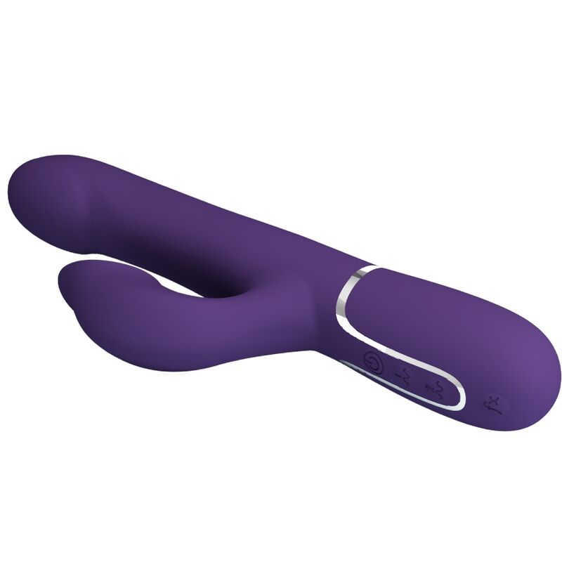 LEPA LJUBEZEN - ZALIN ZAJČEK VIBRATOR BISERI 4 V 1 VIJOLIČNA