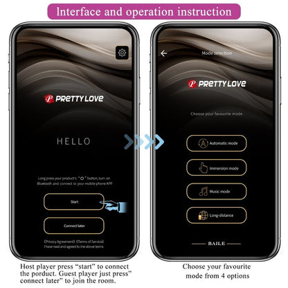 Stimulator G točke z elektrostimulacijo Pretty Love - Hector, roza