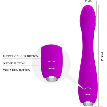 Stimulator G točke z elektrostimulacijo Pretty Love - Hector, roza
