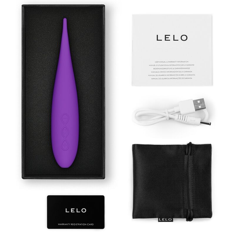LELO - DOT POTOVALNI STIMULATOR KLITORISA VIJOLIČNA