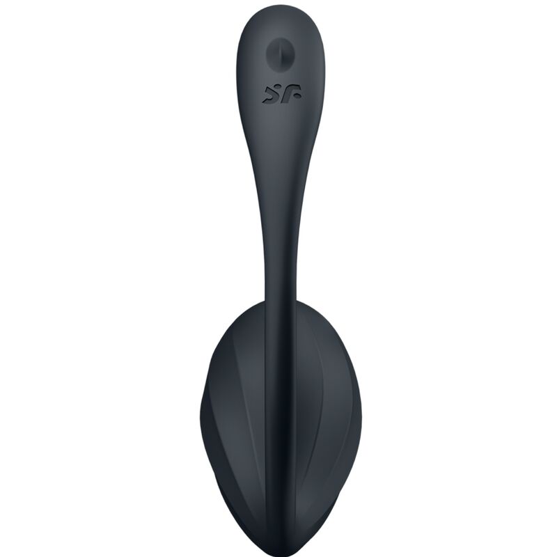 Vibracijski jajček Satisfyer - Ribbed Petal, črna