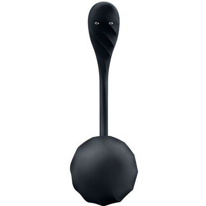Vibracijski jajček Satisfyer - Ribbed Petal, črna