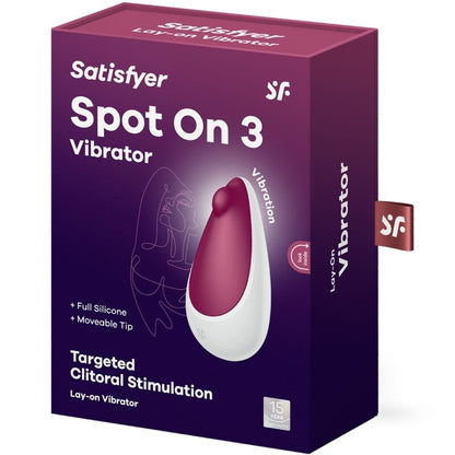 Stimulator klitorisa Satisfyer - Spot On 3, rdeča