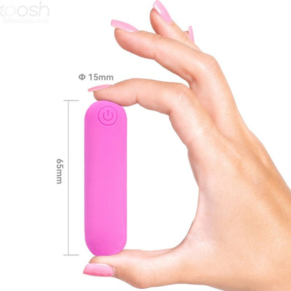 Bullet vibrator Splash - Hehe, 65 x 15 cm, roza