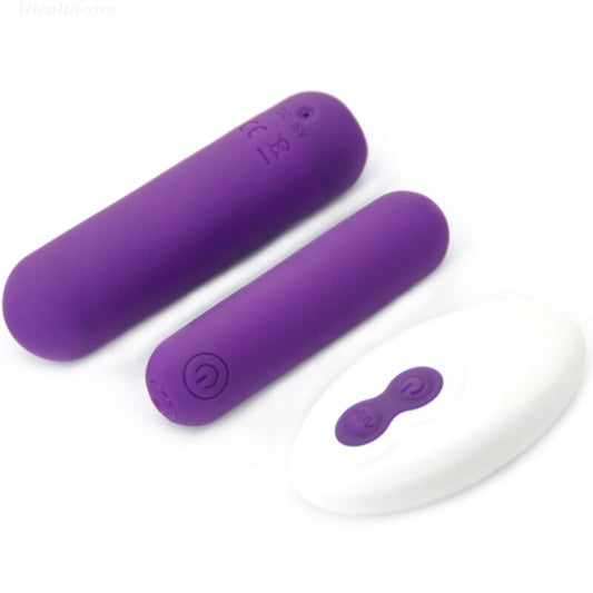 Bullet vibrator z daljincem Splash - Joline, 6.5 x 1.5 cm, vijolična