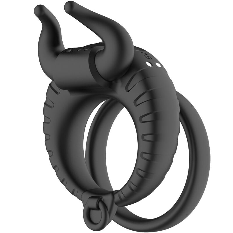 ARMONY - BULL'S PASION RING VIBRATOR 10 HITROSTI ČRNA