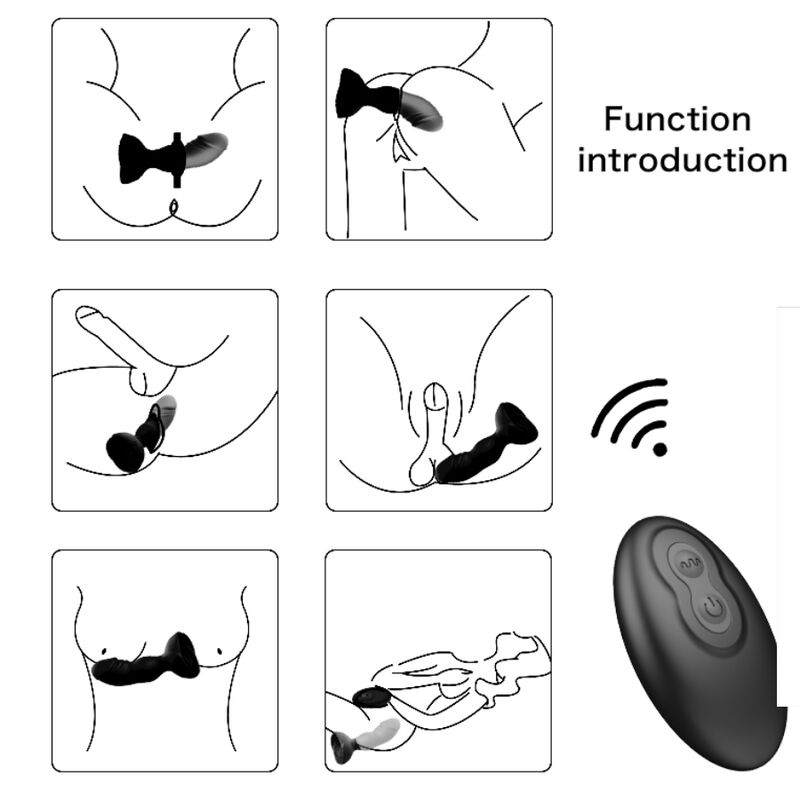Analni vibrator Extreme A - Bloom, črna