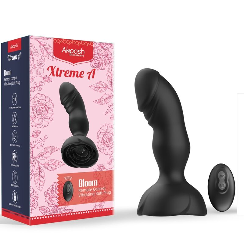Analni vibrator Extreme A - Bloom, črna