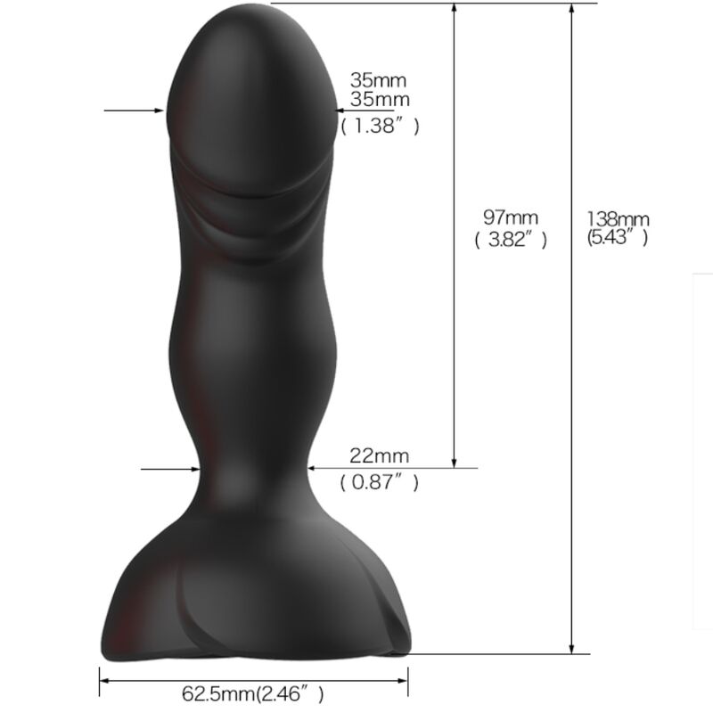 Analni vibrator Extreme A - Bloom, črna