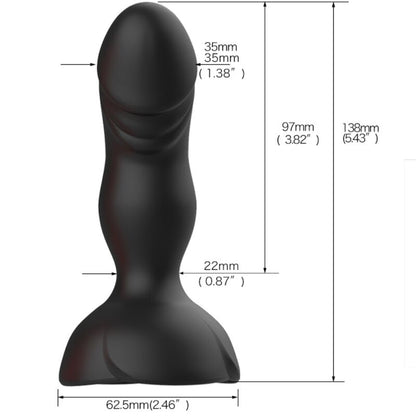 Analni vibrator Extreme A - Bloom, črna