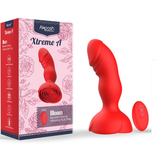 Analni vibrator Extreme A - Bloom, rdeča