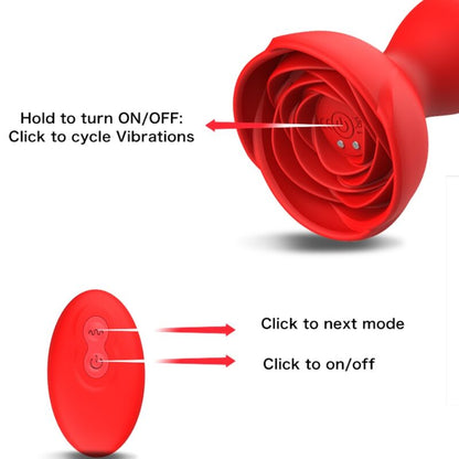 Analni vibrator Extreme A - Bloom, rdeča
