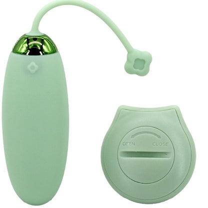 ARMONY - KITTY FUN EGG VIBRATOR DALJINSKI UPRAVLJALNIK 10 VIBRACIJ ZELENA