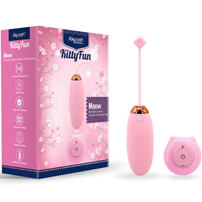 ARMONY - KITTY FUN EGG VIBRATOR DALJINSKI UPRAVLJALNIK 10 VIBRACIJ ROZA