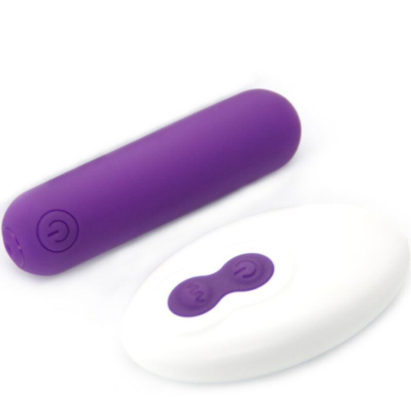 Bullet vibrator z daljincem Splash - Joline, 6.5 x 1.5 cm, vijolična
