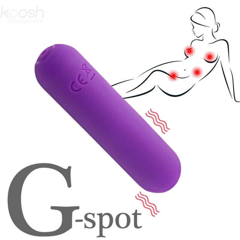 Bullet vibrator z daljincem Splash - Joline, 6.5 x 1.5 cm, vijolična