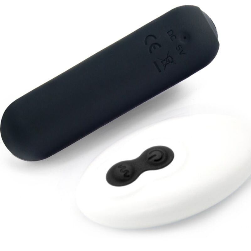 Bullet vibrator z daljincem Splash - Joie, 75 x 19 cm, črna
