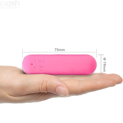 Bullet vibrator z daljincem Splash - Joie, 75 x 19 cm, roza
