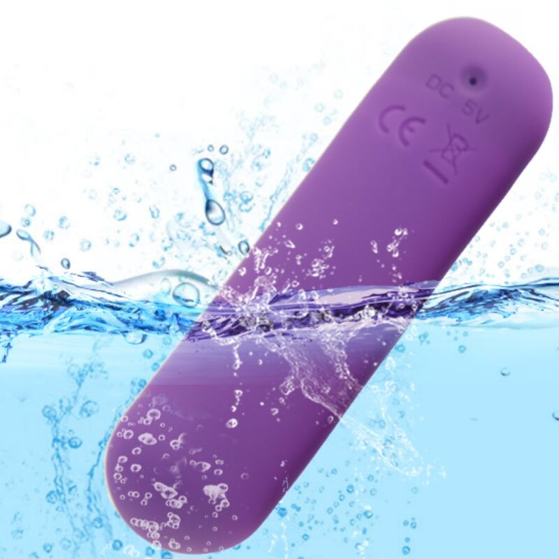 Bullet vibrator z daljincem Splash - Joie, 75 x 19 cm, vijolična