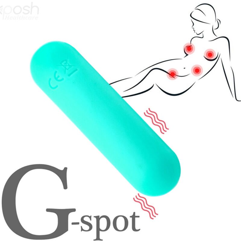 Bullet vibrator Splash - Haha, 75 x 19 cm, zelena