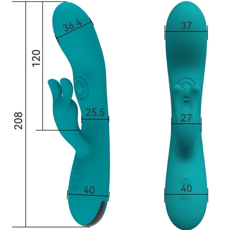 ARMONY - PLESNI ZAJČEK VIBRATOR ZAJEC 10 HITROSTI ZELENA