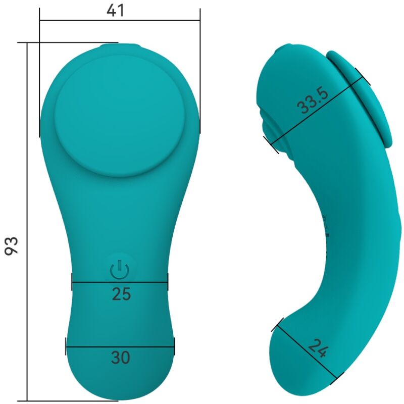 ARMONY - UŽITEK PANTY VIBRATOR DALJINSKI UPRAVLJALNIK 3 HITROSTI ZELENA
