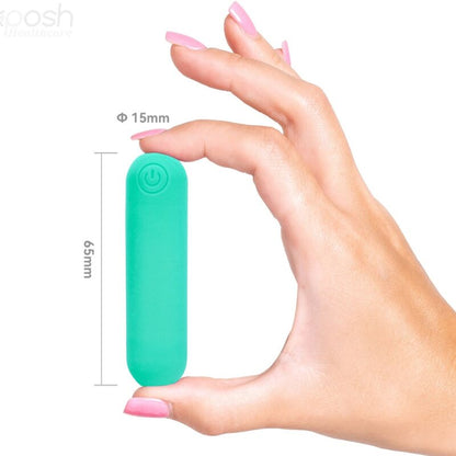Bullet vibrator z daljincem Splash - Joline, 65 x 15 cm, zelena