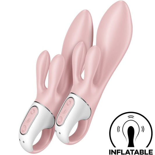 Rabbit vibrator Satisfyer - Air Pump Bunny 3, roza