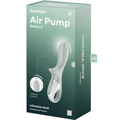 Analni vibrator Satisfyer - Air Pump Booty 3, zelena