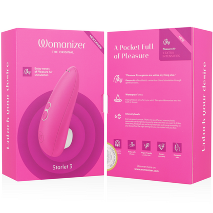 Stimulator klitorisa Womanizer - Starlet 3, neon roza