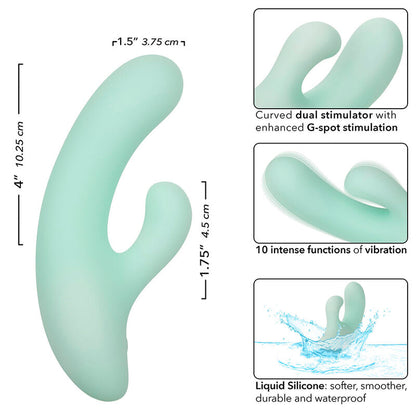 CALEXOTICS - PACIFICA FIJI VIBRATOR & ESTIMULATOR G SPOT 10 VIBRACIJ AQUA