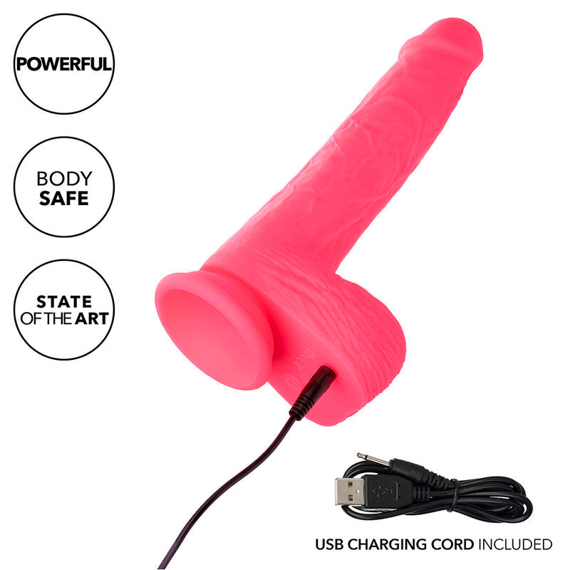 CALEXOTICS - STUDS REALISTIČNI VIBRATOR 10 VIBRACIJ ROZA