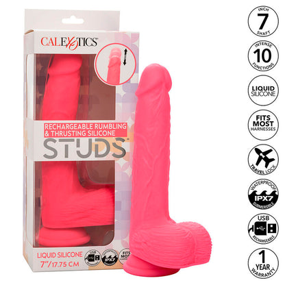 CALEXOTICS - STUDS REALISTIČNI VIBRATOR 10 VIBRACIJ ROZA