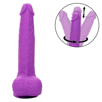 CALEXOTICS - VIBRATOR Z MOŽNOSTJO POLNJENJA IN VRTENJA 10 VIBRACIJ VIJOLIČNA