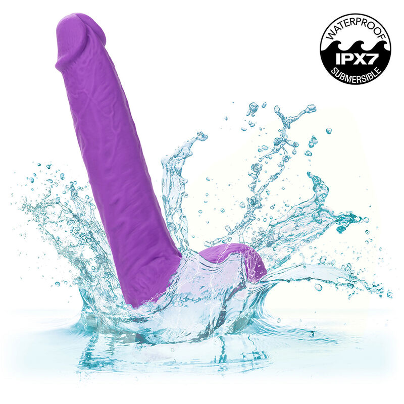 CALEXOTICS - VIBRATOR Z MOŽNOSTJO POLNJENJA IN VRTENJA 10 VIBRACIJ VIJOLIČNA
