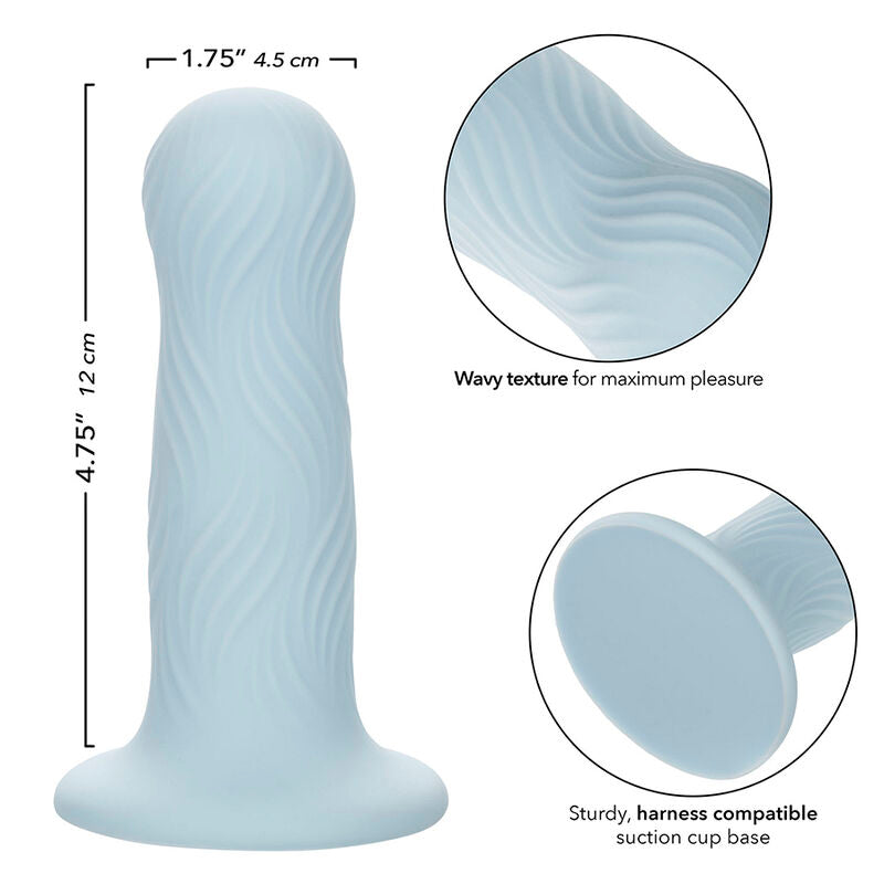 CALEXOTICS - PENAST ANALNI ČEP IZ PENE WAVE RIDER MODRE BARVE