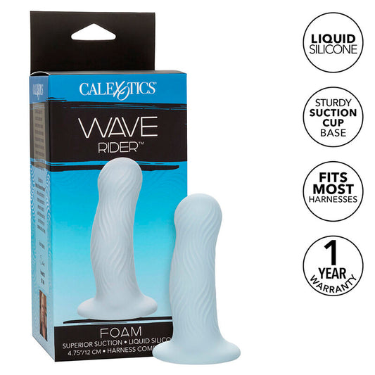 CALEXOTICS - PENAST ANALNI ČEP IZ PENE WAVE RIDER MODRE BARVE