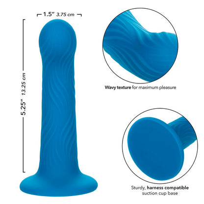 CALEXOTICS - WAVE RIDER RIPPLE ANALNI ČEP MODRE BARVE
