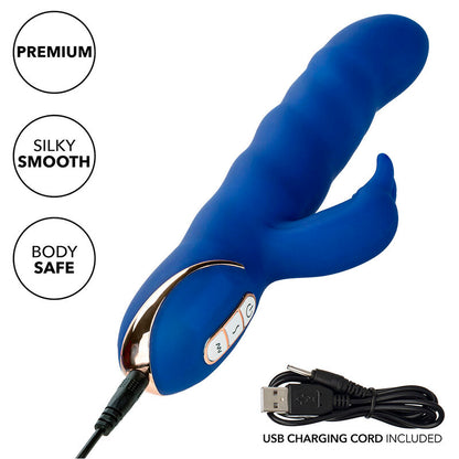 CALEXOTICS - VIBRATOR JACK RABBIT WAVE MOTION BLUE